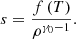 $$ \begin{aligned} s = \frac{f\left(T\right)}{\rho ^{\gamma _0-1}}. \end{aligned} $$