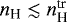 $n_{\textrm{H}} \lesssim n_{\textrm{H}}^{\textrm{tr}}$