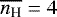 $\overline{n_{\textrm{H}}}=4$