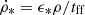 $ \dot { \rho } _ { * } = \epsilon _ { * } \rho / t _ { \mathrm { ff } } $
