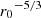 $ {r_0}^{-5/3} $