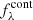 $ f_\lambda^{\rm cont} $