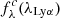 $ f_{\lambda}^{c}(\lambda_{\mathrm{Ly}\alpha}) $