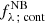 $ f_{\lambda\,;\,\mathrm{cont}}^{\mathrm{NB}} $