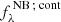 $ f^{{\rm \,NB}\,;\,{\rm cont}}_\lambda $