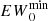 $ {EW}_0^{\rm min} $