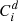 $ C^{d}_i $