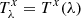 $ T_\lambda^{x} = T^{x}(\lambda) $