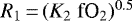 $R_1\,{=}\,(K_2 \; \textrm{fO}_2)^{0.5}$