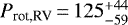 $P_{\text{rot,RV}}\,{=}\,125^{&#x002B;44}_{-59}$