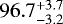 $96.7^{&#x002B;3.7}_{-3.2}$