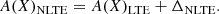 $$ \begin{aligned} A(X)_{\rm NLTE} = A(X)_{\rm LTE} + \Delta _{\rm NLTE}. \end{aligned} $$