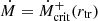 $ \dot{M}=\dot{M}_{\mathrm{crit}}^+(r_{\mathrm{tr}}) $