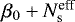 $\beta_0 &#x002B; N^{\textrm{eff}}_{\rm{s}}$