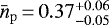 $\bar{n}_{\mathrm{p}}\,{=}\,0.37^{&#x002B;0.06}_{-0.05}$