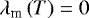 $\lambda_{\textrm{m}}\left(T\right)=0$