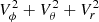 $ V_\phi^2+V_\theta^2+V_r^2 $