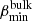 $ \beta_{\mathrm{min}}^{\mathrm{bulk}} $