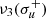 $ \nu_3(\sigma_u^+) $