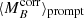 $ \langle M_B^{\rm corr} \rangle_{\rm prompt} $