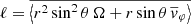$ \ell=\overline{\left < r^2\sin^2\theta\,\Omega+r\sin\theta\,{\overline v}_{\varphi}\right > } $
