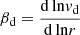 $$ \begin{aligned} \beta _{\rm d}={\mathrm{d\,ln}v_{\rm d}\over \mathrm{d\,ln}r} \end{aligned} $$