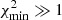 $ \chi^2_{\rm min}\gg1 $