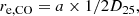 $$ \begin{aligned} r_{\rm e,CO} = a \times {1}/{2} D_{25}, \end{aligned} $$