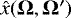 $\hat{x}(\bm{\Omega},\bm{\Omega}&#x0027;)$