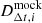 $ D_{\Delta t, i}^{\mathrm{mock}} $