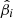 $ \hat{\beta}_i $