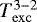$T_{\mathrm{exc}}^{3-2}$