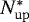 $N^{\mathrm{*}}_{\mathrm{up}}$