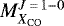 $M_{X_{\mathrm{CO}}}^{J\,{=}\,1-0}$