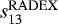 $s^{\mathrm{RADEX}}_{13}$