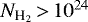 $N_{\textrm{H}_2}\,{>}\,10^{24}$