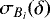 ${{\sigma_{B_i}}(\delta)}$