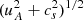 $ ({u^2_A} + {c^2_s})^{1/2} $