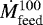 $\dot M_{\textrm{feed}}^{100}$