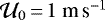$\mathcal{U}_0\,{=}\,1~\mbox{m}\,\mbox{s}^{-1}$