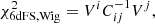 $$ \begin{aligned} \chi ^2_{\rm 6dFS,Wig}=V^i C_{ij}^{-1} V^j, \end{aligned} $$