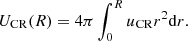 $$ \begin{aligned} U_{\rm CR} (R) = 4 \pi \int _0^R u_{\rm CR} r^2 \mathrm{d}r. \end{aligned} $$