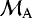 $\mathcal{M}_{\rm{A}}$