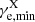 $ \gamma_{\mathrm{e,min}}^{\mathrm{X}} $