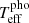 $ T^{\mathrm{pho}}_{\mathrm{eff}} $