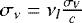 $\sigma_{\nu}=\nu_l \frac{\sigma_V}{c}$
