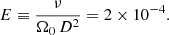 $$ \begin{aligned} E \equiv \frac{\nu }{\Omega _0\,D^2} = 2 \times 10^{-4}. \end{aligned} $$