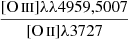 $ {{[{\mathrm{O}\,\textsc{III}}]\lambda\lambda 4959,5007}\over{[{\mathrm{O}\,\textsc{II}}]\lambda 3727}} $