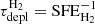 $ \tau_{\rm depl}^{{\rm H_2}} = {\rm SFE}_{{\rm H_2}}^{-1} $