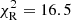 $ \chi^2_{\rm R} = 16.5 $